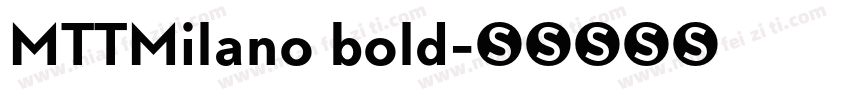 MTTMilano bold字体转换